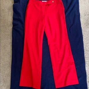 Calvin Klein Red Work Pants